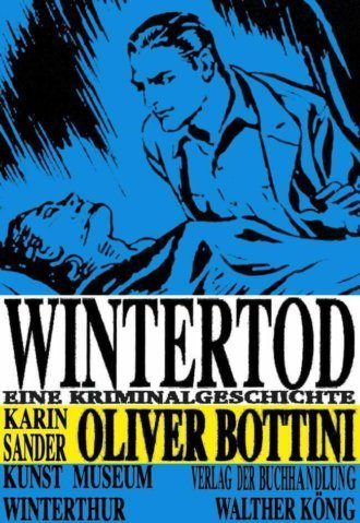 Signiertes Plakat Oliver Bottini (blau)