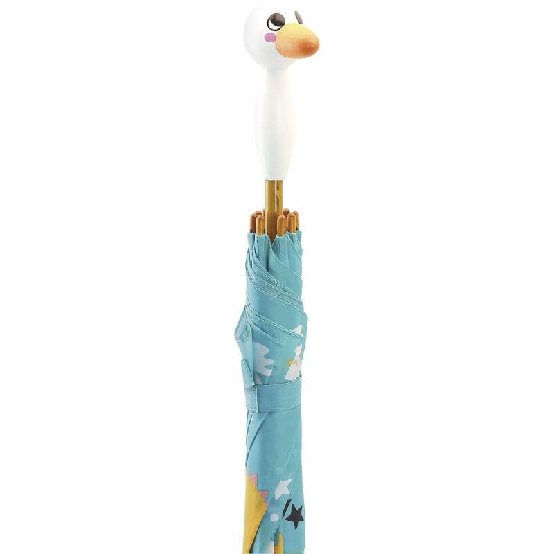 Kinderschirm mit Holzgriff "Ente" – Bild 2
