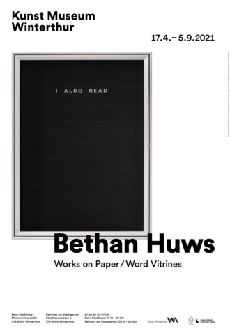 Bethan Huws – I ALSO READ (Plakat Nr. 134)