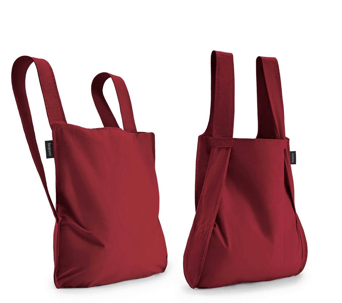 Notabag Rucksack & Tragetasche (weinrot)