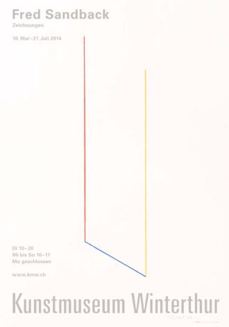 Fred Sandback  (Plakat Nr. 87)