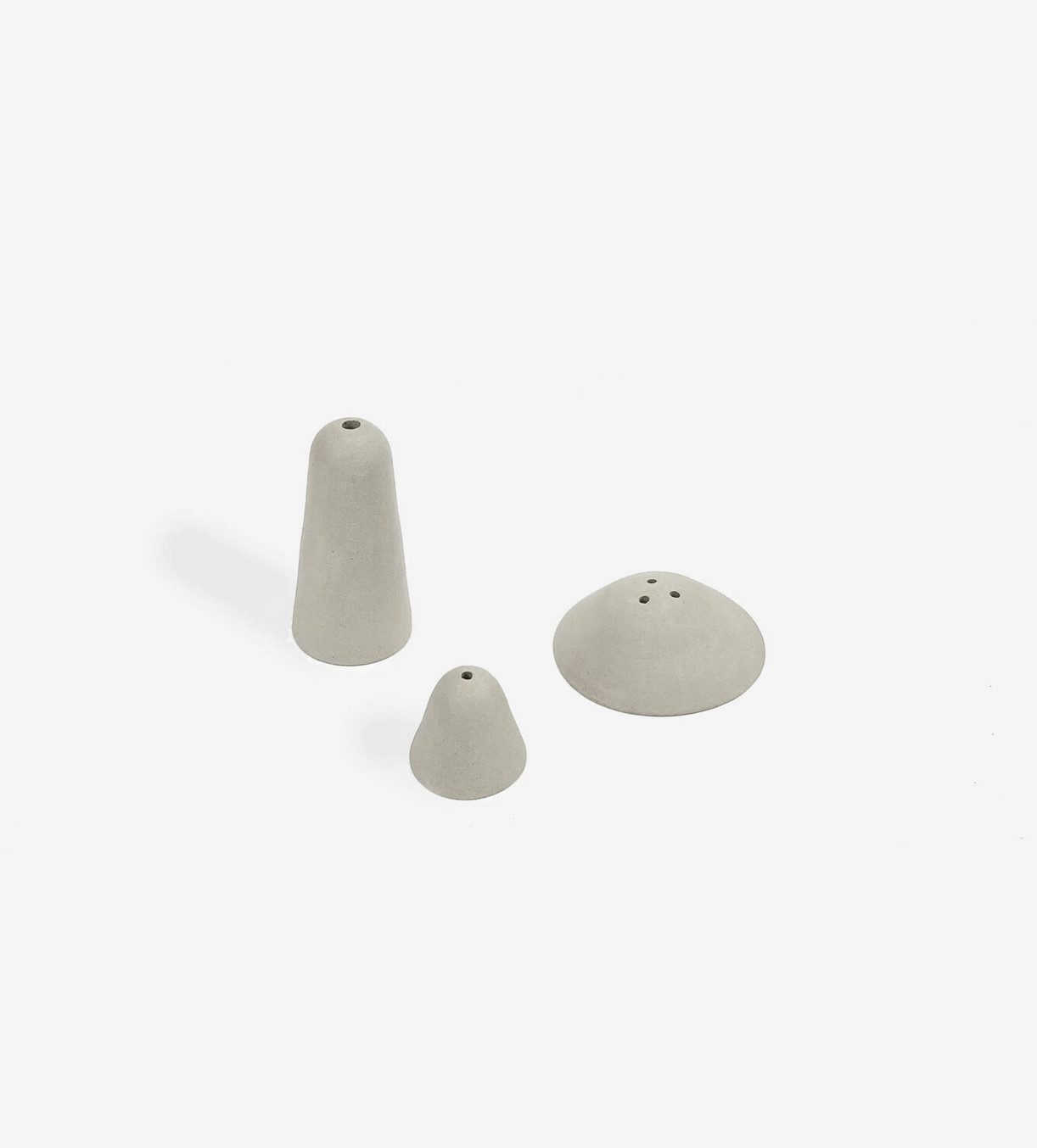Flora Display aus Ton (Set, grau) – Bild 2